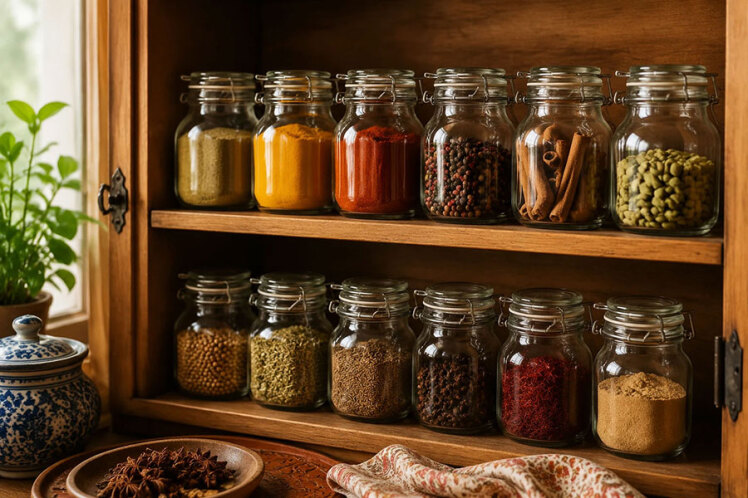 راز نگه داری ادویه ها برای ماندگاری عطر و طعم آنها